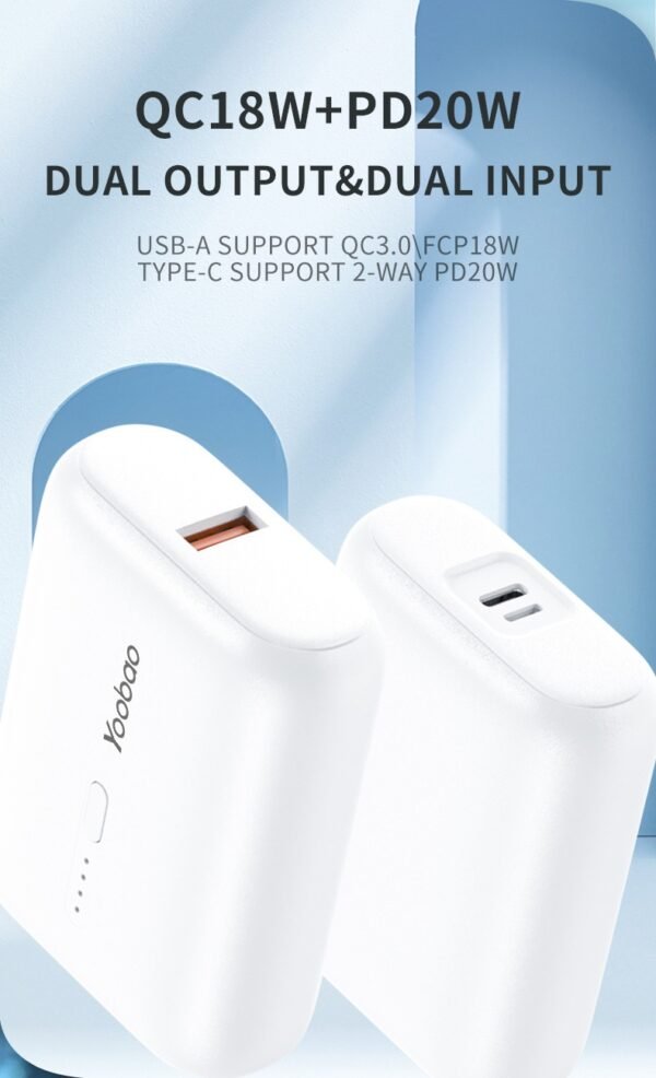 Yoobao PD20 Mini 10000mAh Fast Charging Super Mini Power Bank/ Festival Pack PD 20W Charger Set QC18W/PD20W